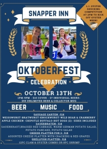 2024 Snapper Inn Oktoberfest - COMING OCT. 13